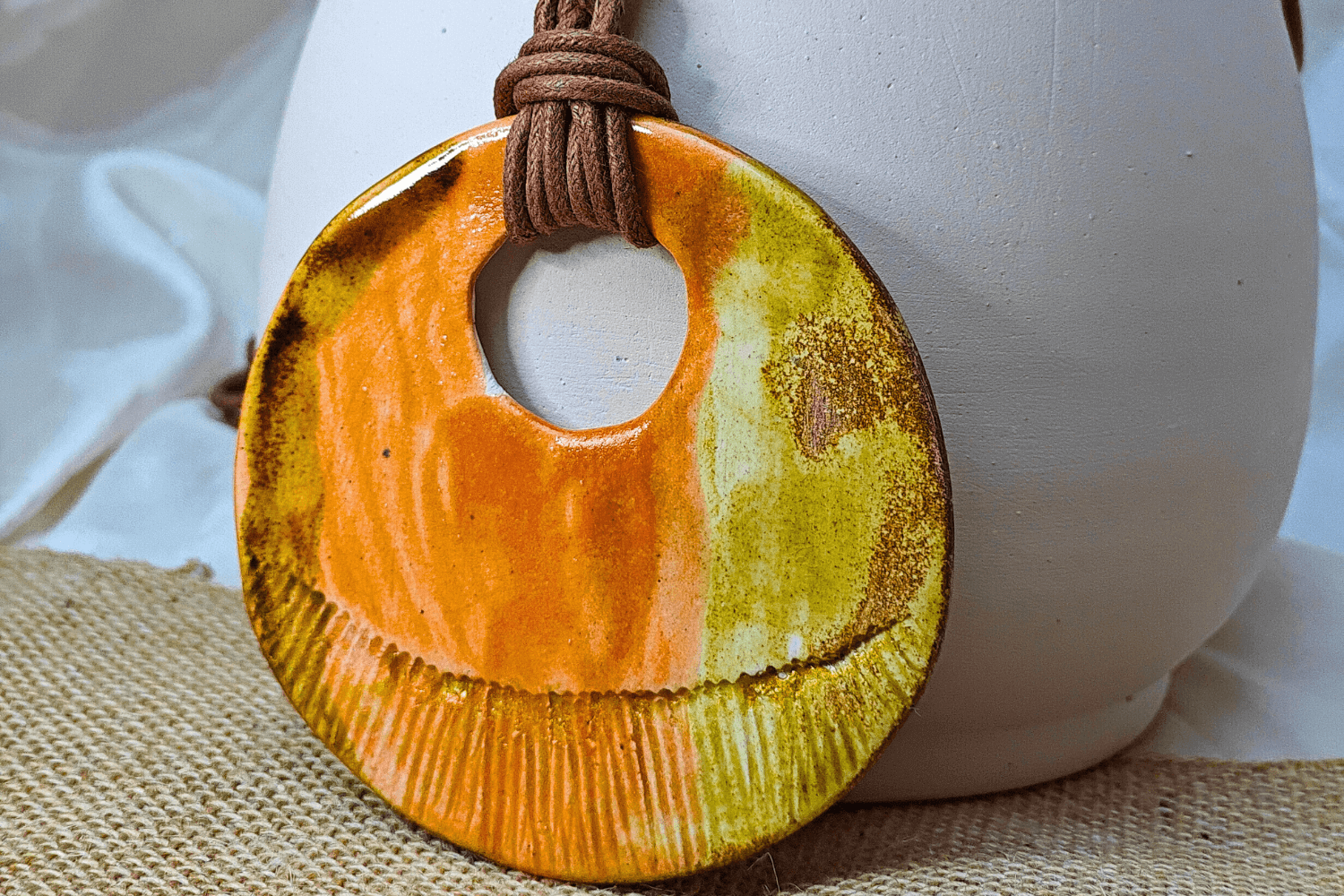 Boho Round Ceramic Jewelry