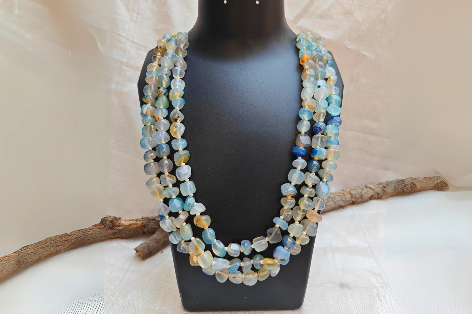 Bead Necklace Pure Clarity Clear Quartz | Earthan