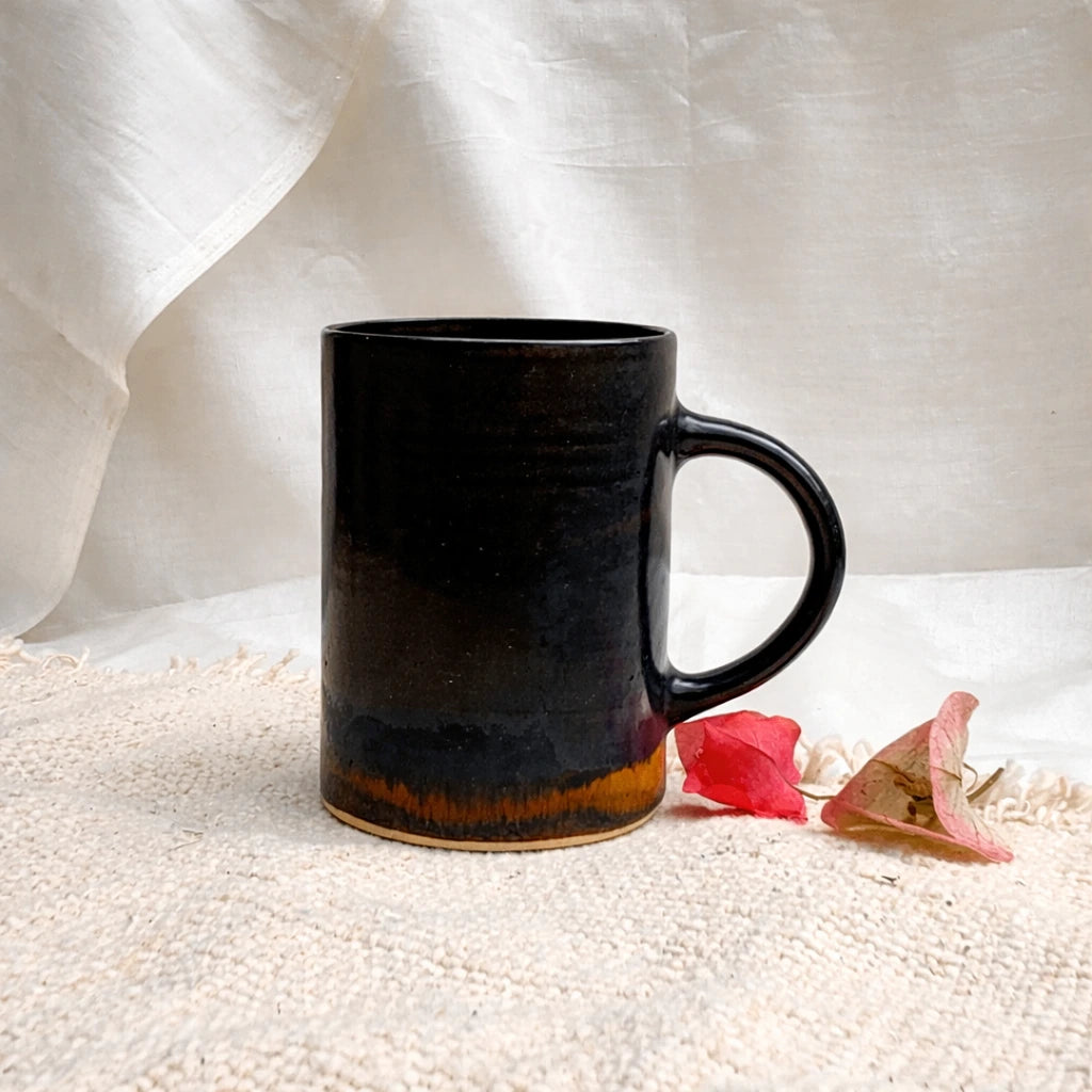 Black Coffee Mug —Earthen