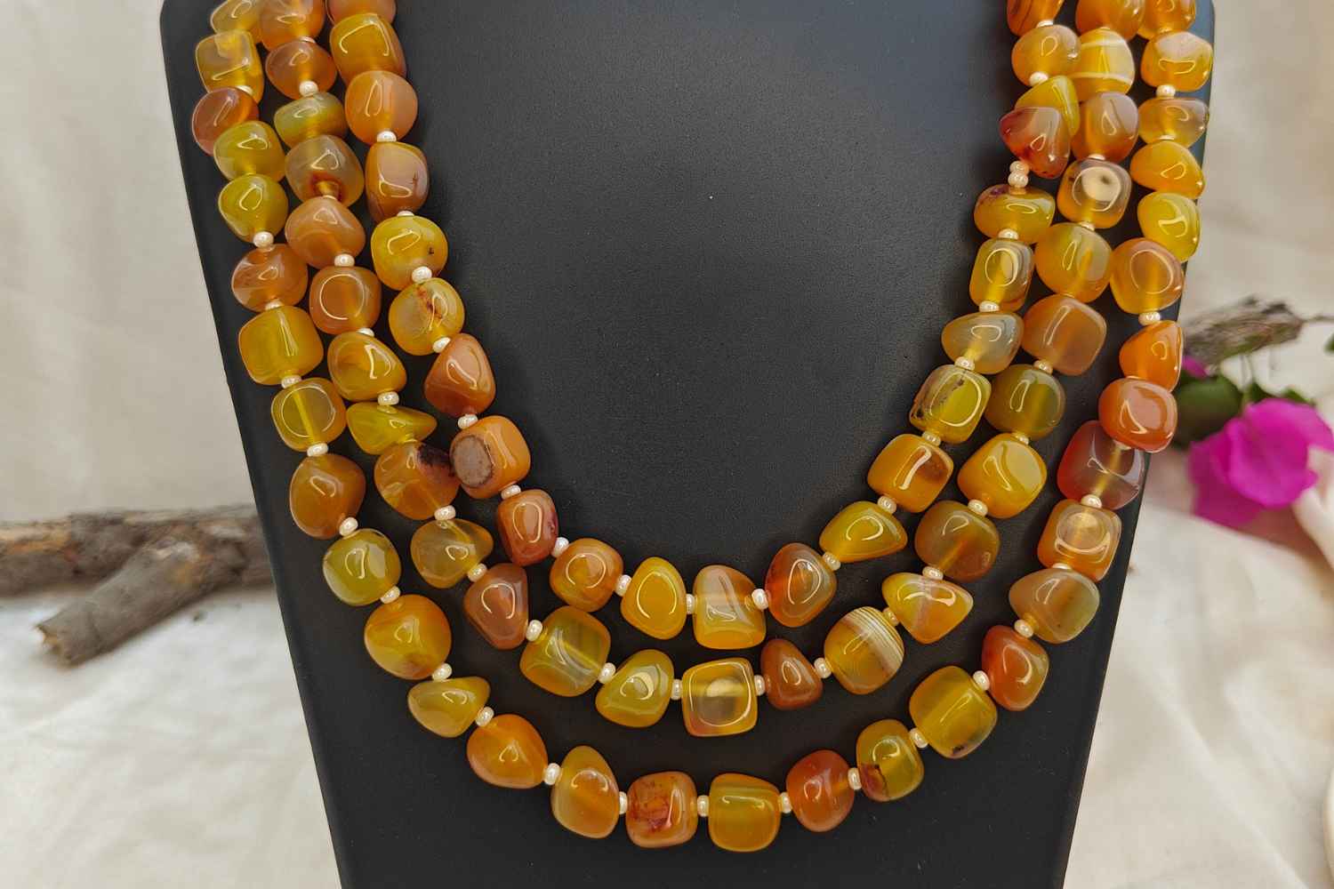 Yellow Bead Necklace | Radiant Citrine Jewelry for Positivity & Joy
