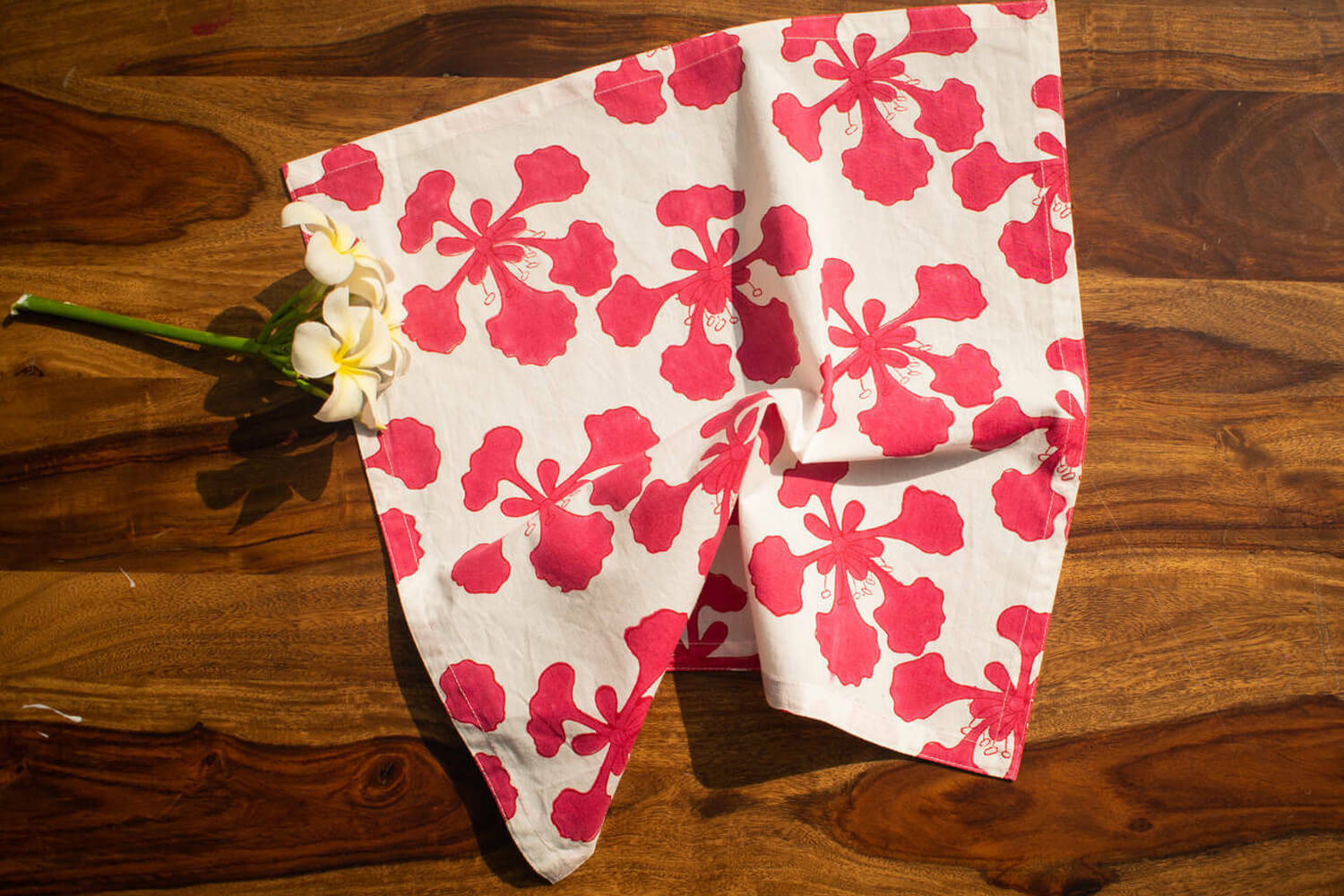 Gulmohar - Hand block printed table cotton napkins | Earthan