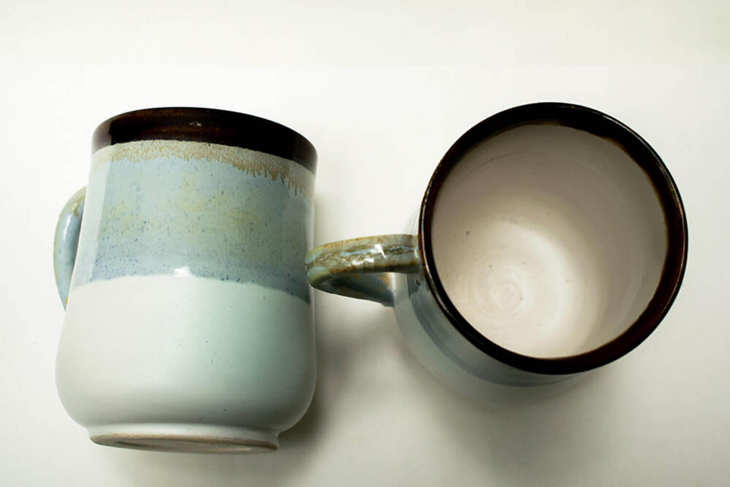 Blue White Ceramic Coffee Mug – Set of 2 | Earthan