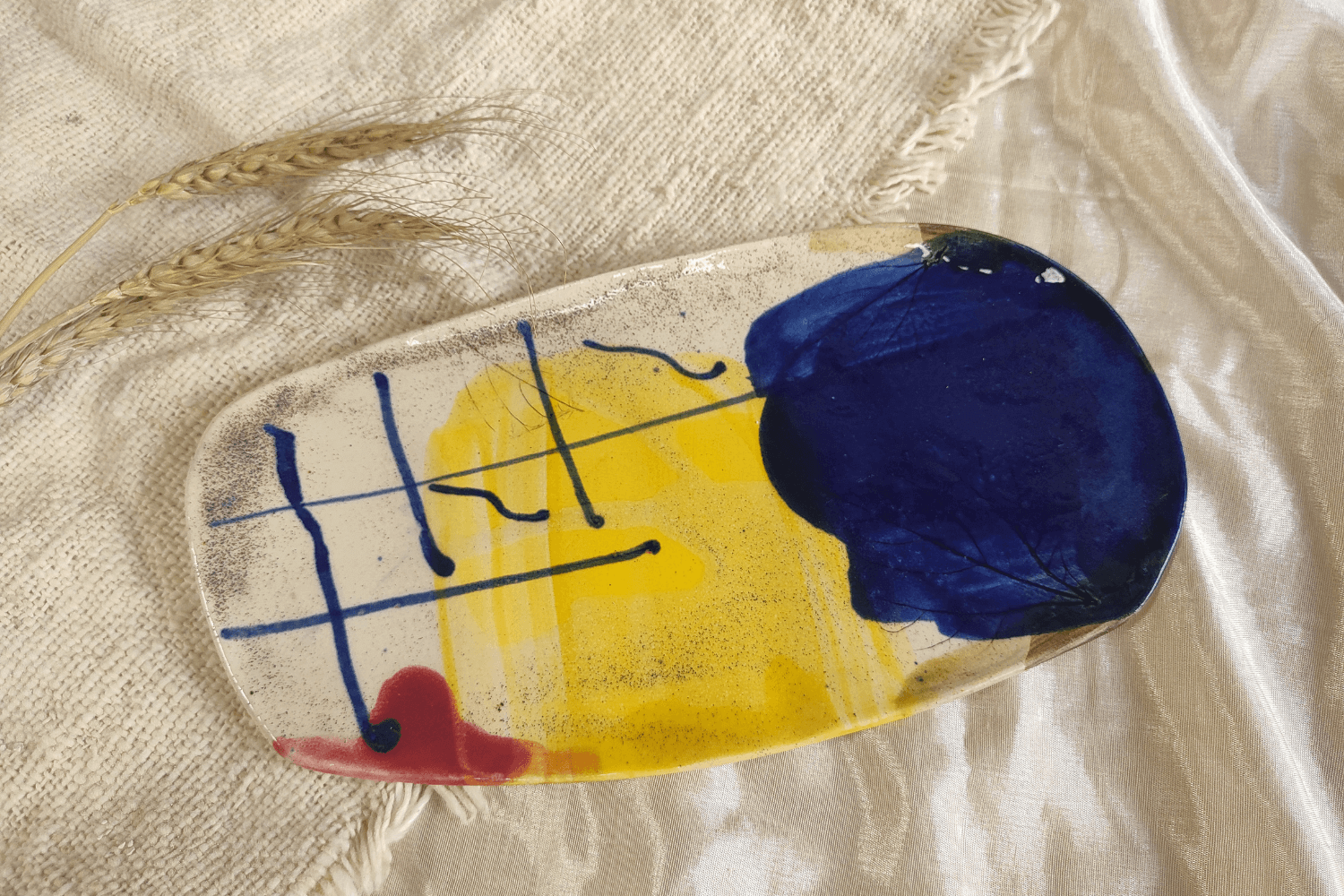 Ceramic Multicolor Platter | Earthan