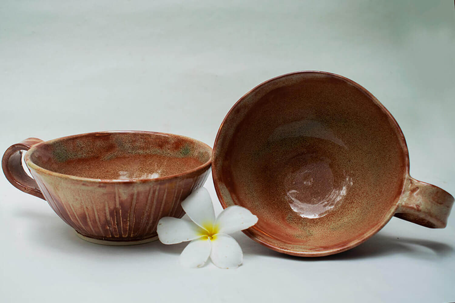 Hand Carved Red Soup Bowl | Earthan