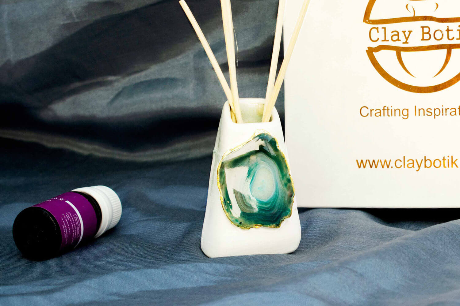 Agate Stone Reed Diffusers Green | Earthan