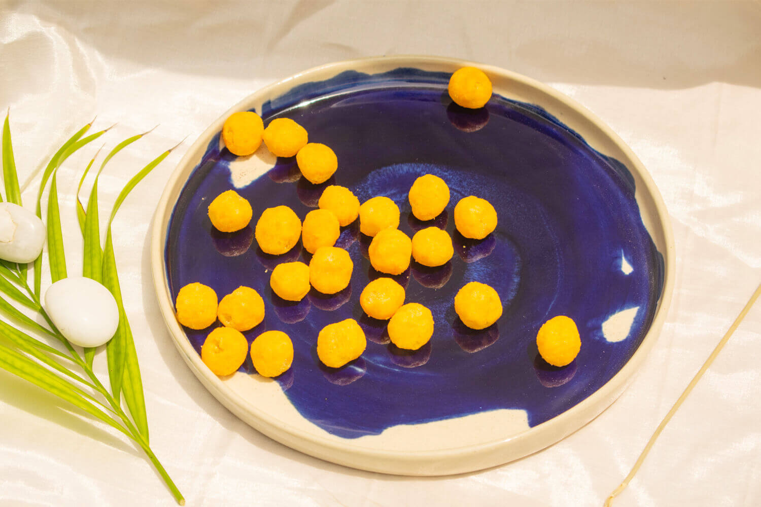 Blue White Ceramic Plate | Earthan