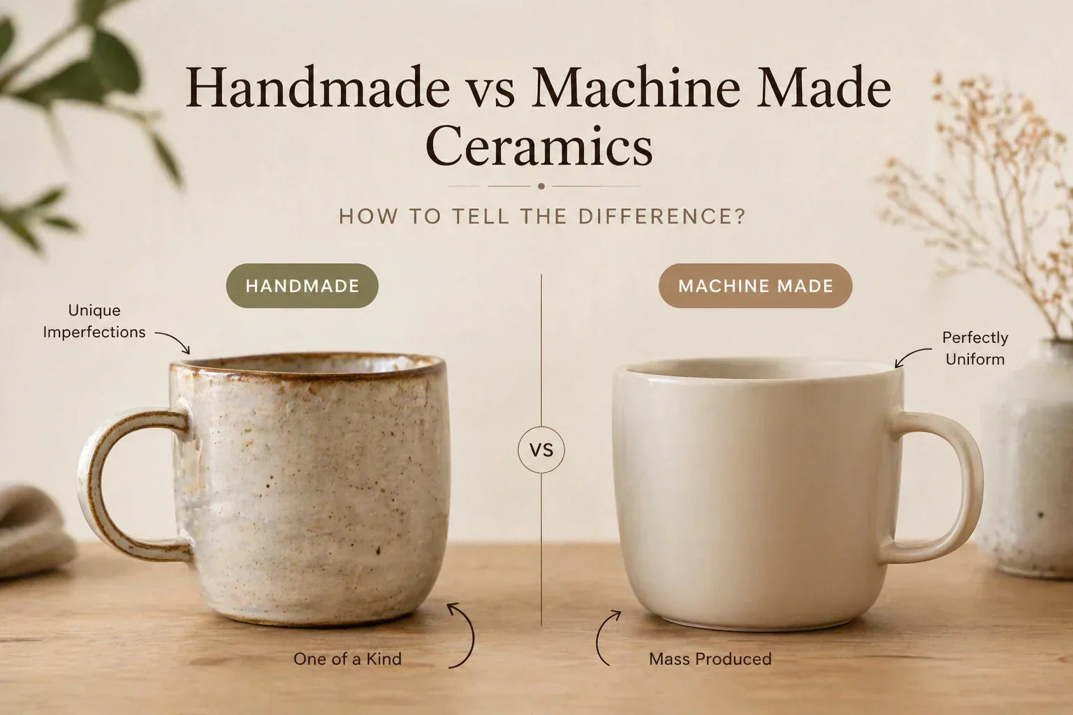 Earthan | How to Tell if Ceramic Pottery Is Handmade vs Machine Made