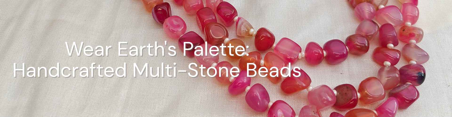 Bead Necklace- Multilayer & Natural Stone