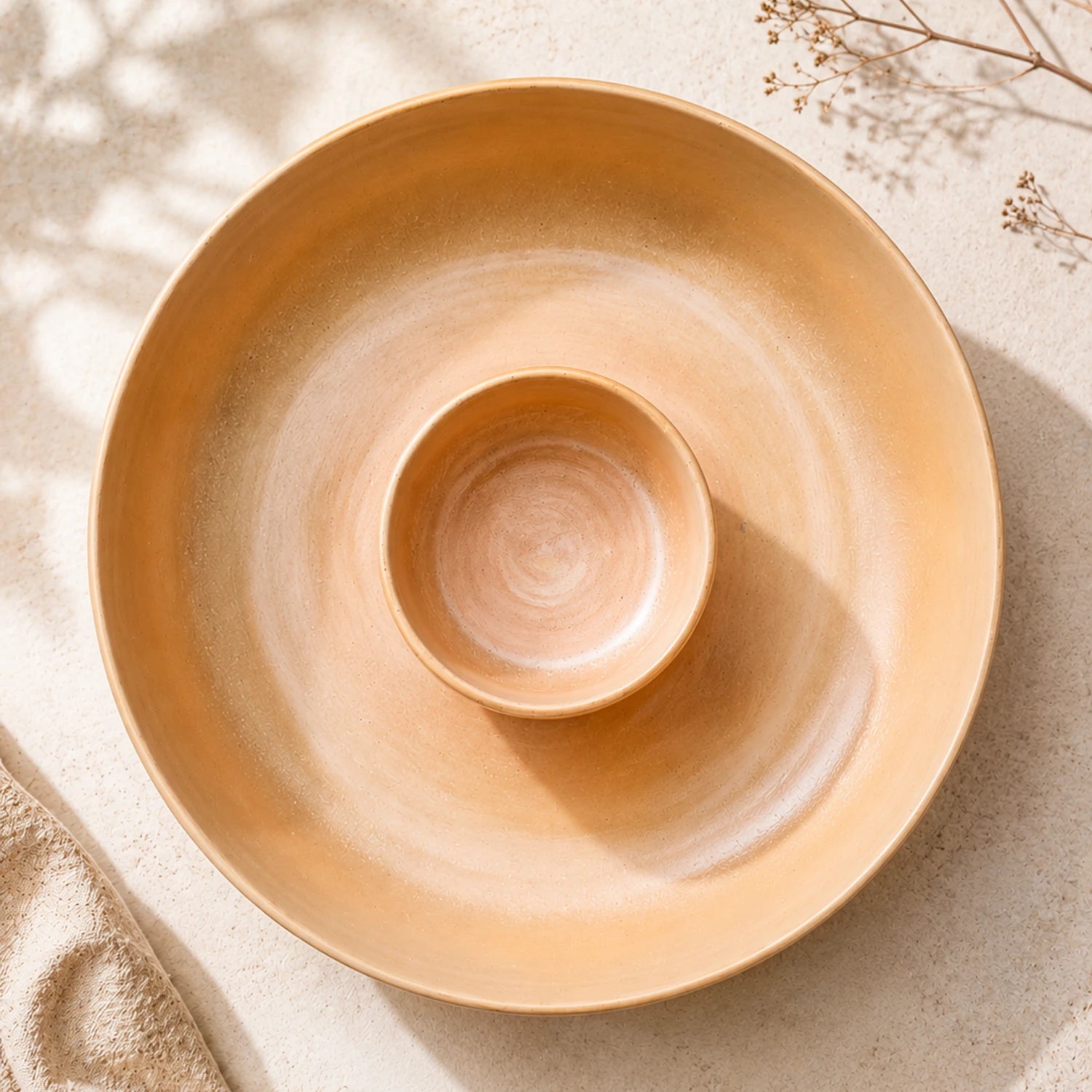 Beige Chip & Dip Bowl | Earthan