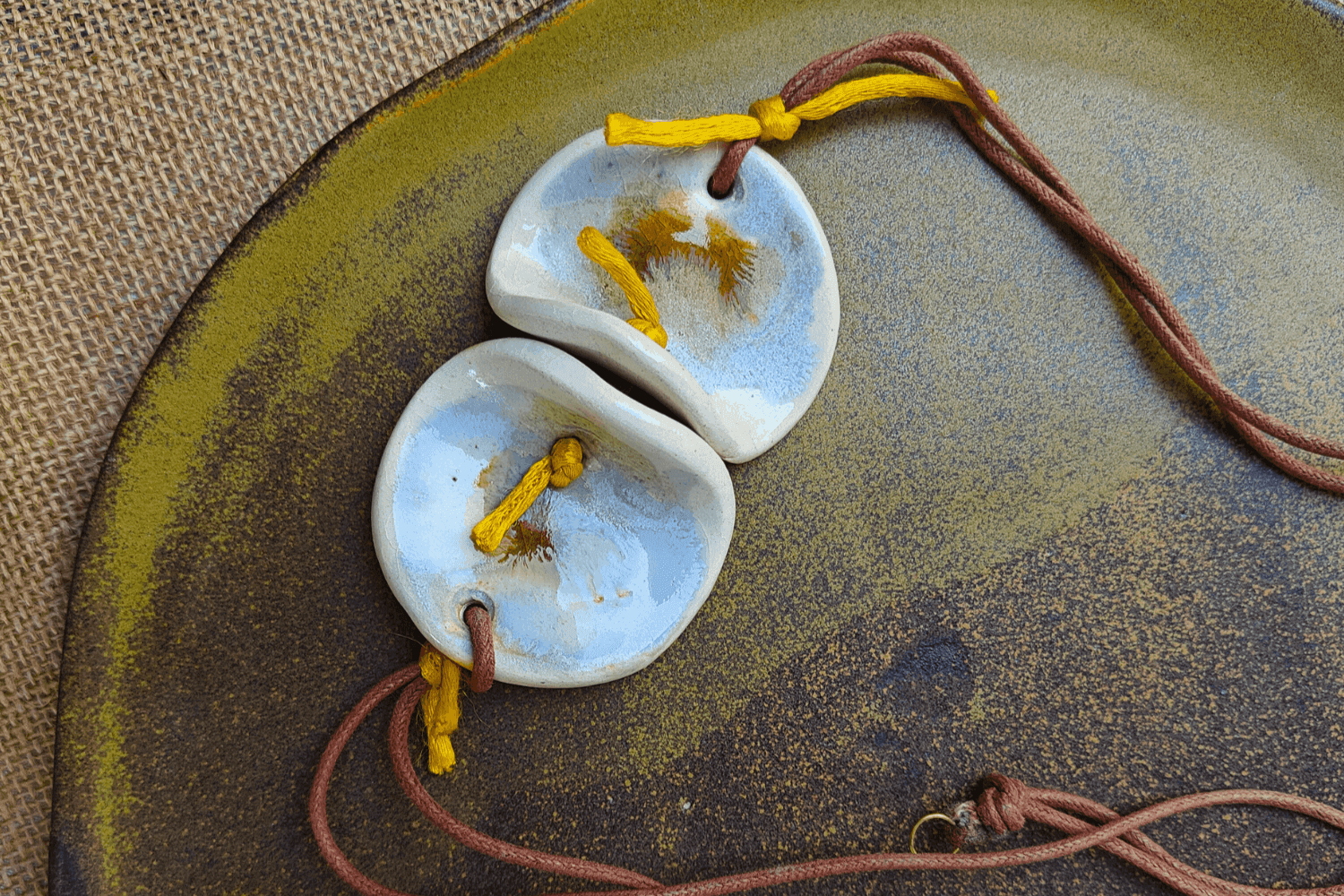 Aesthetic Round Ceramic Jewelry 