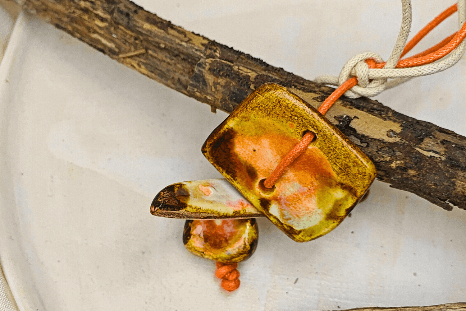 Boho Fine Geometric Ceramic Jewelry