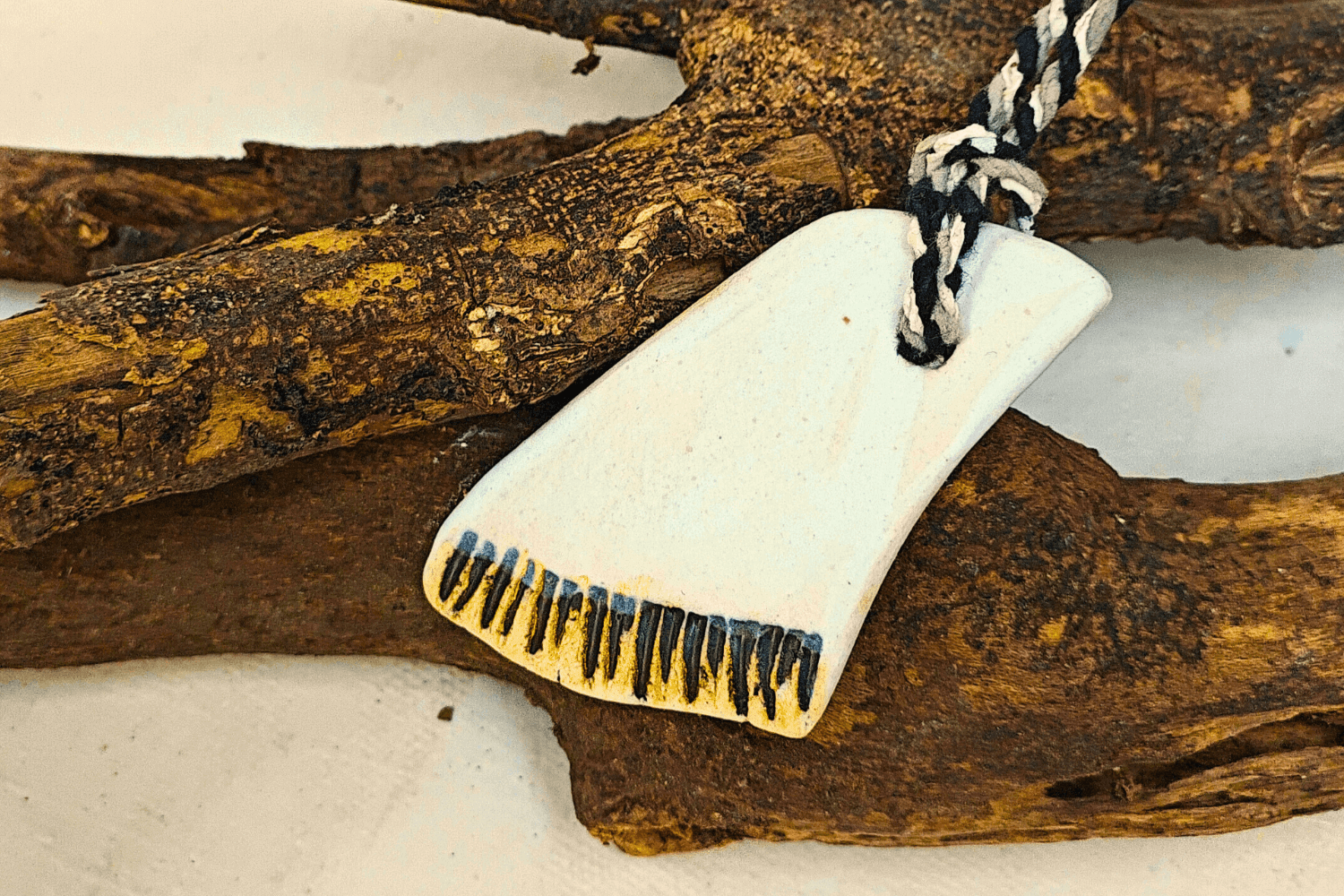 Minimal White Coral Necklace