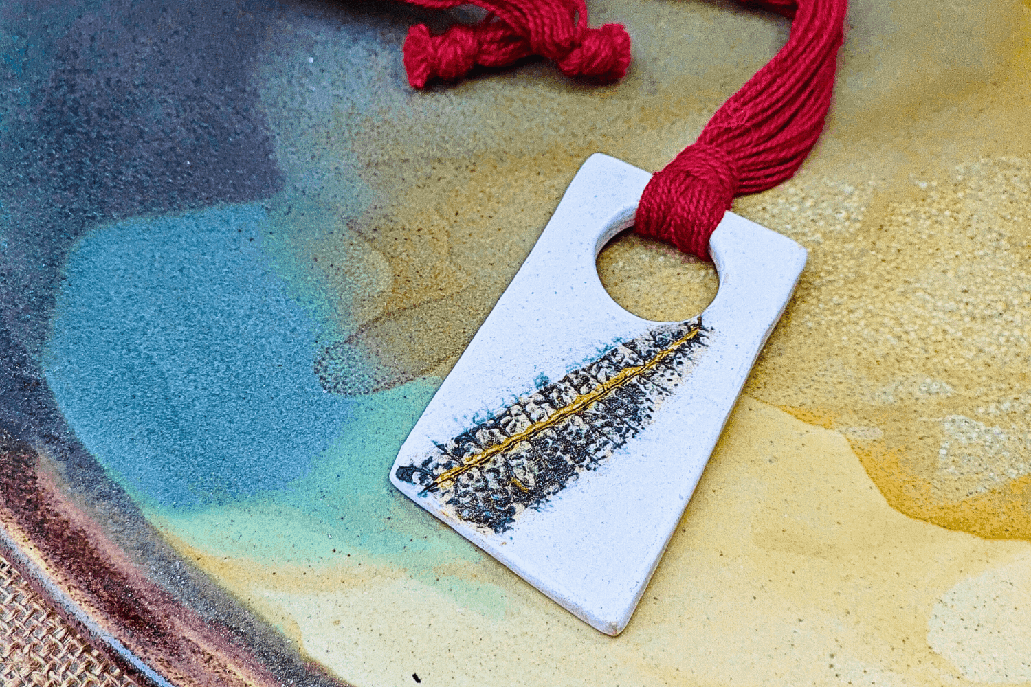 Modern White Ceramic Necklace