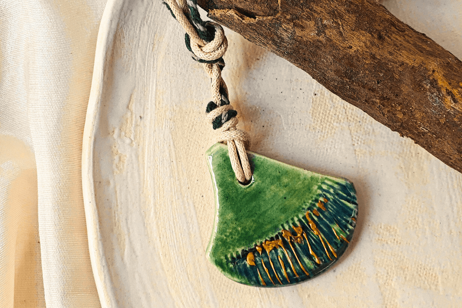 Contemporary Sea Green Beach Pendent