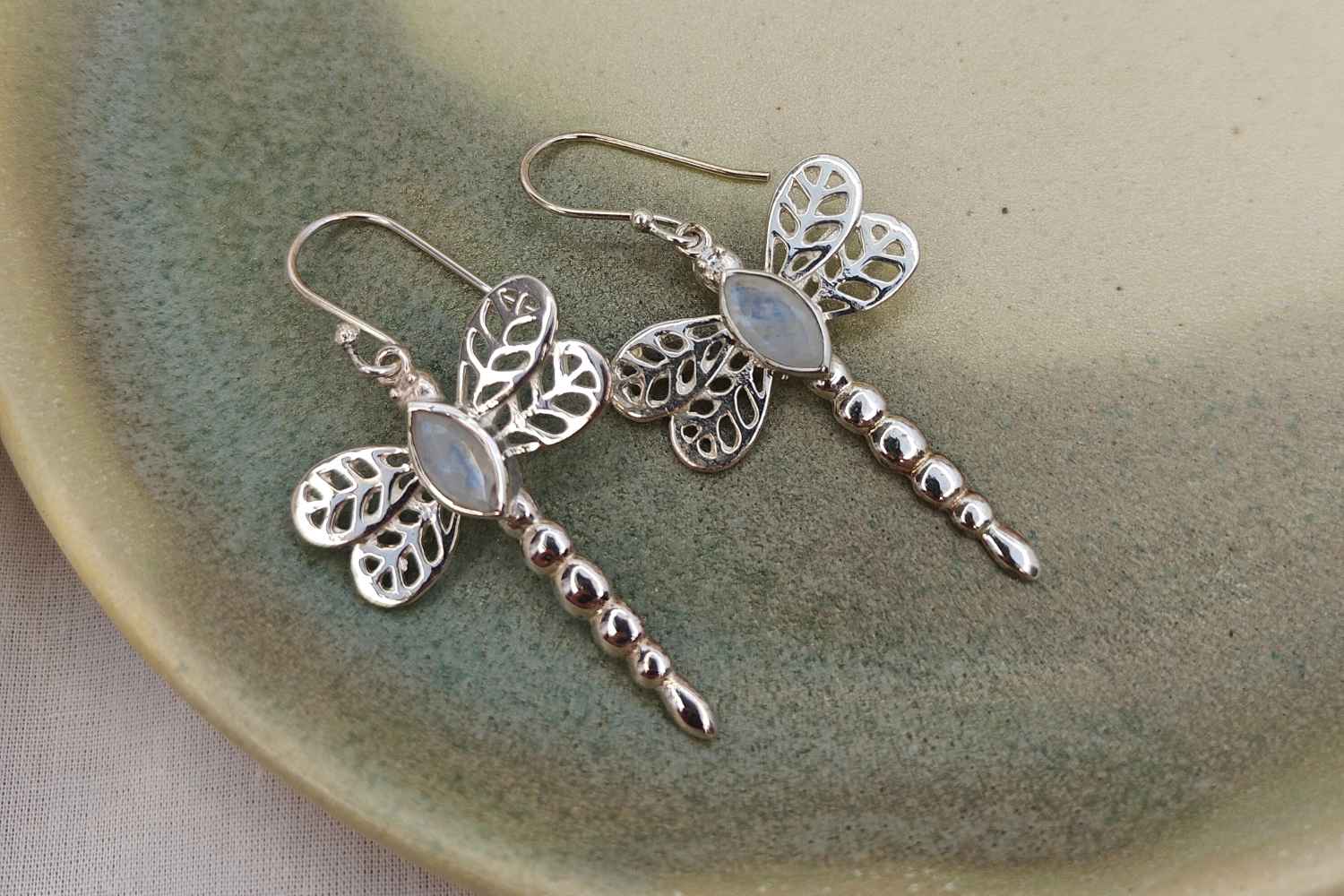 Sterling Silver Dragonfly Earrings | Earthan