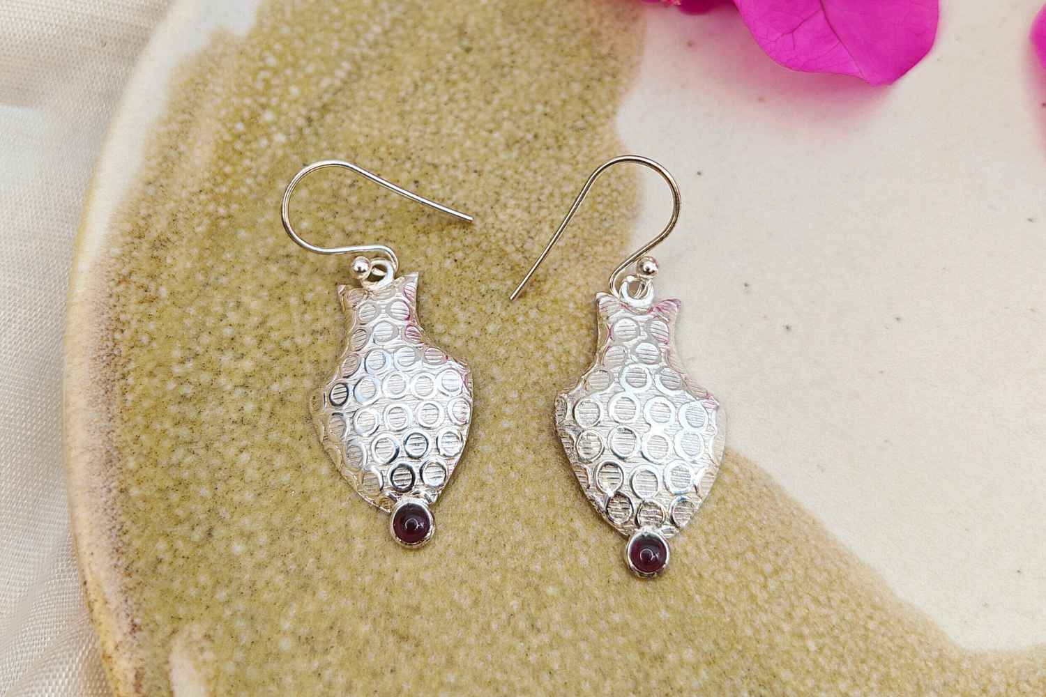 Sterling Silver Fish Earrings I Earthan