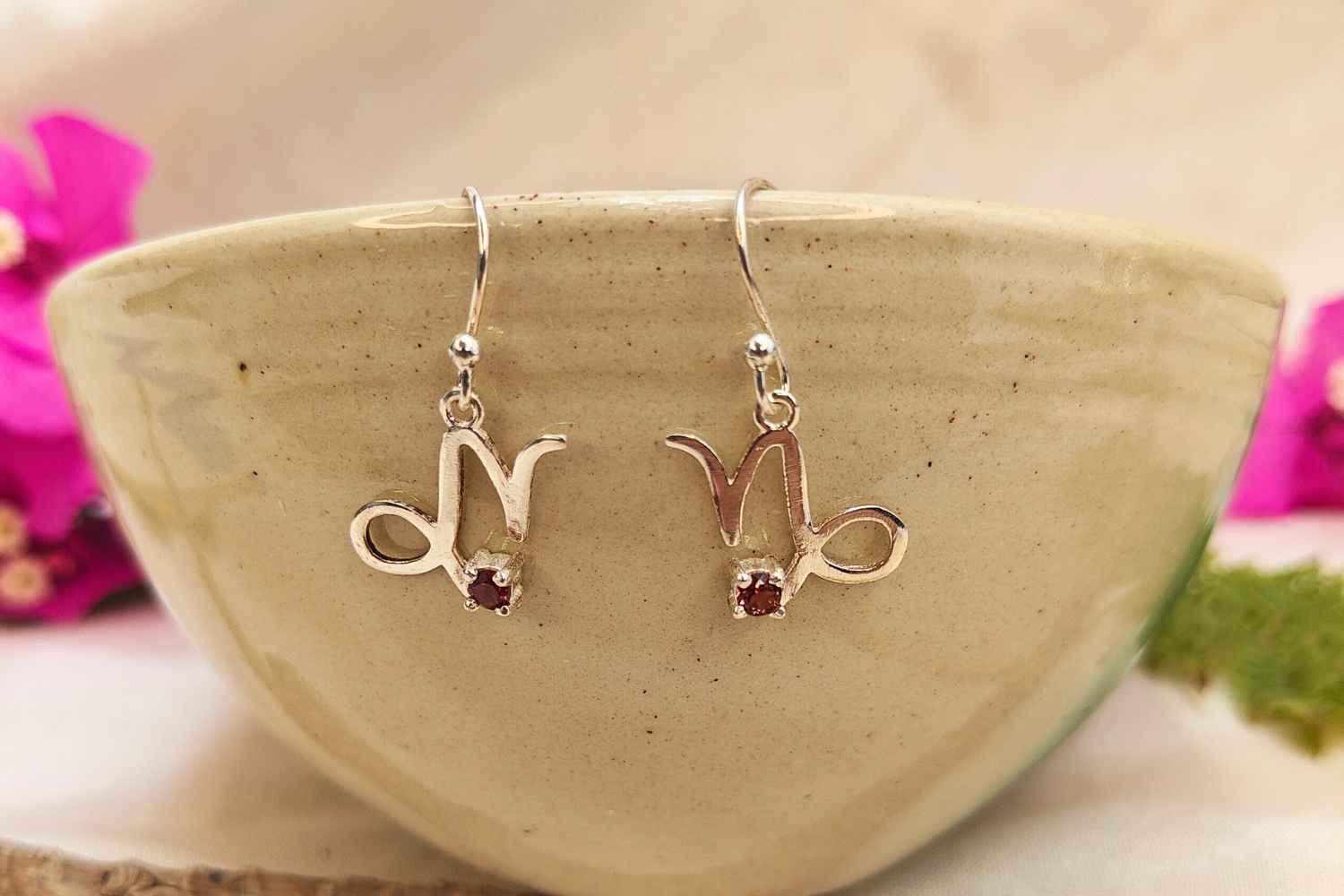 Sterling Silver- Capricorn Earrings