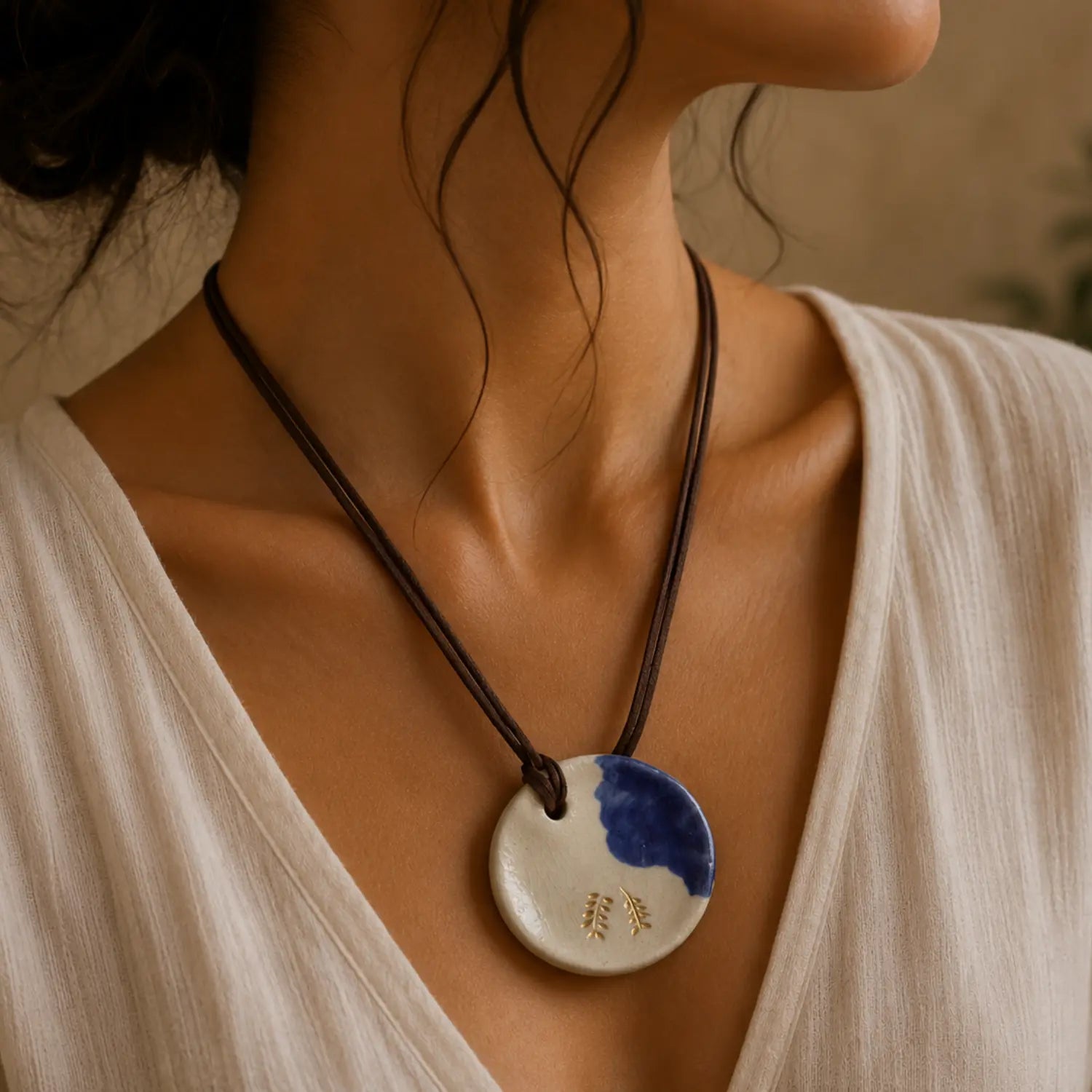 Ceramic Jewelry Boho Round | Earthan
