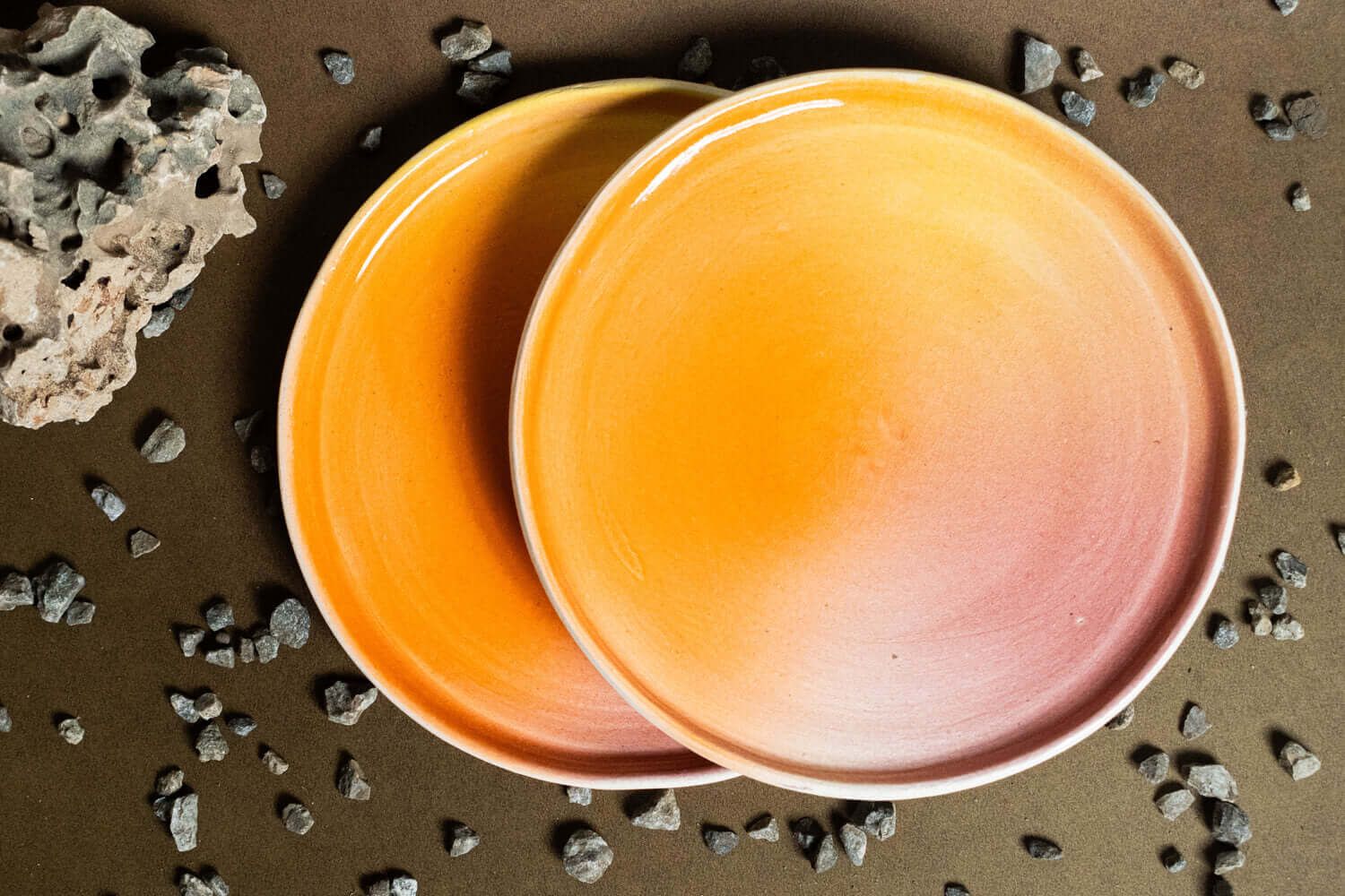 Ceramic Multi Color Snack Plate | Earthan