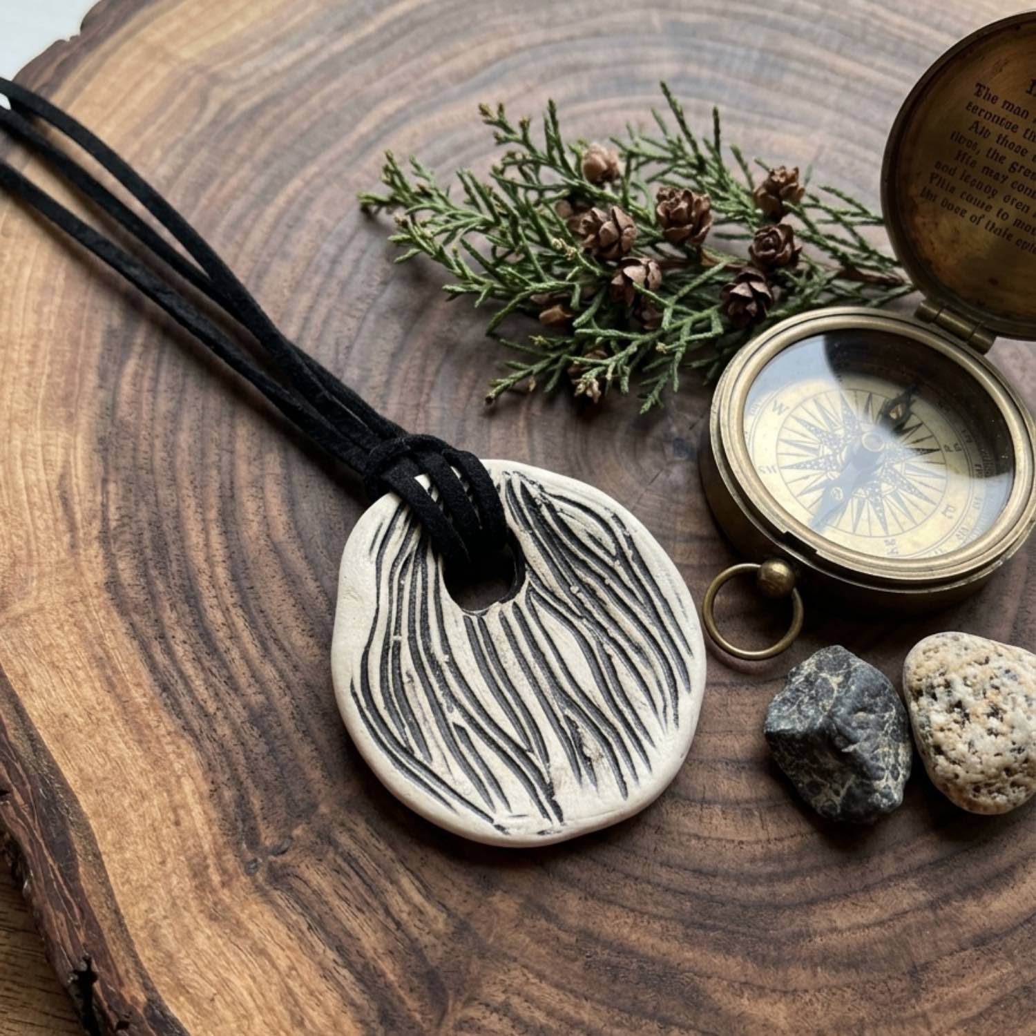 Ceramic Pendant-Earthline Boho
