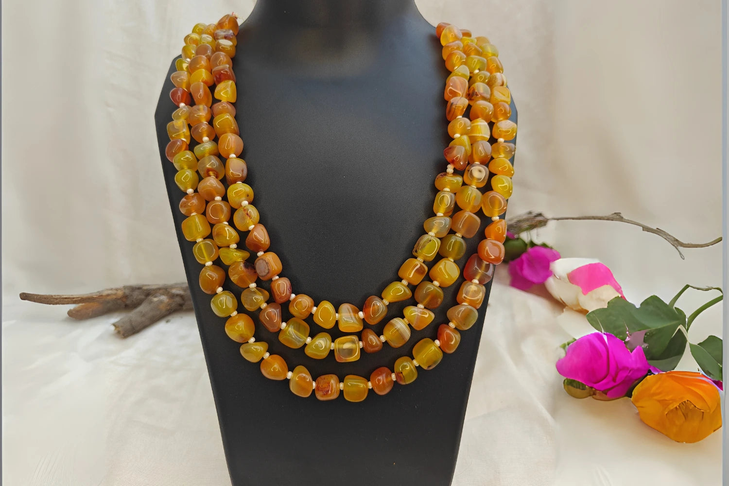 Citrine Sunshine Bead Necklace | Earthan