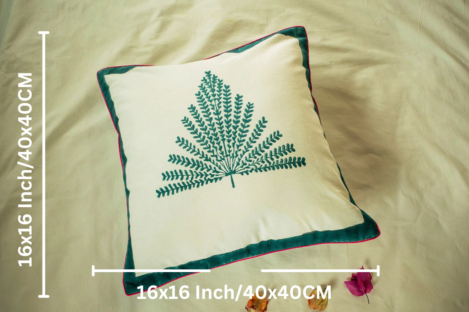 printed cotton cushion cover 