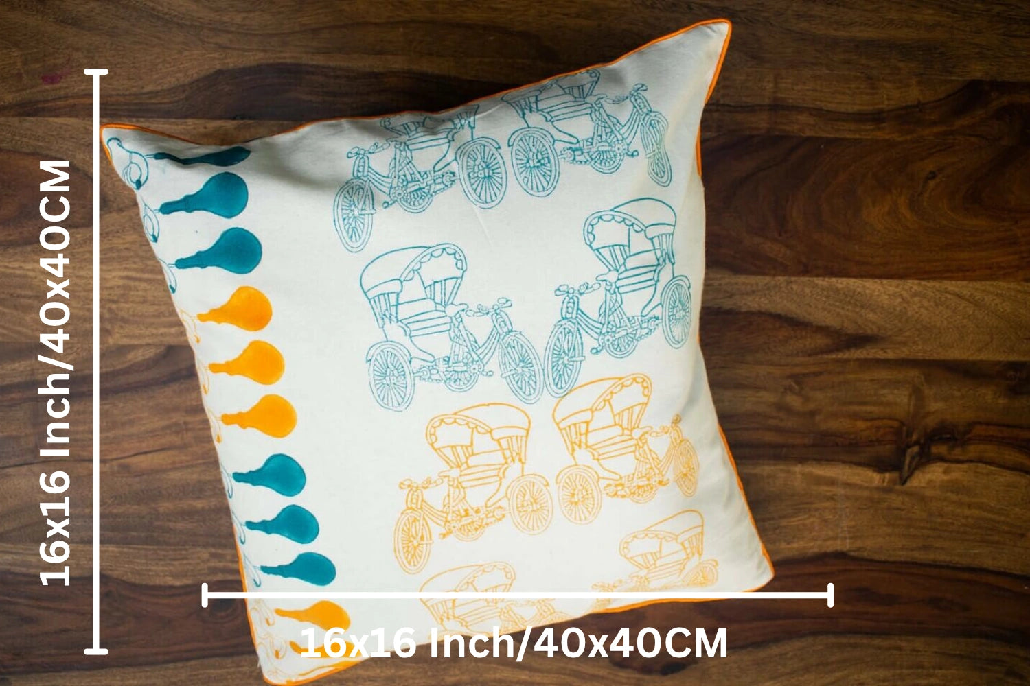Hand block printed cotton cushion covers | Earthan 
