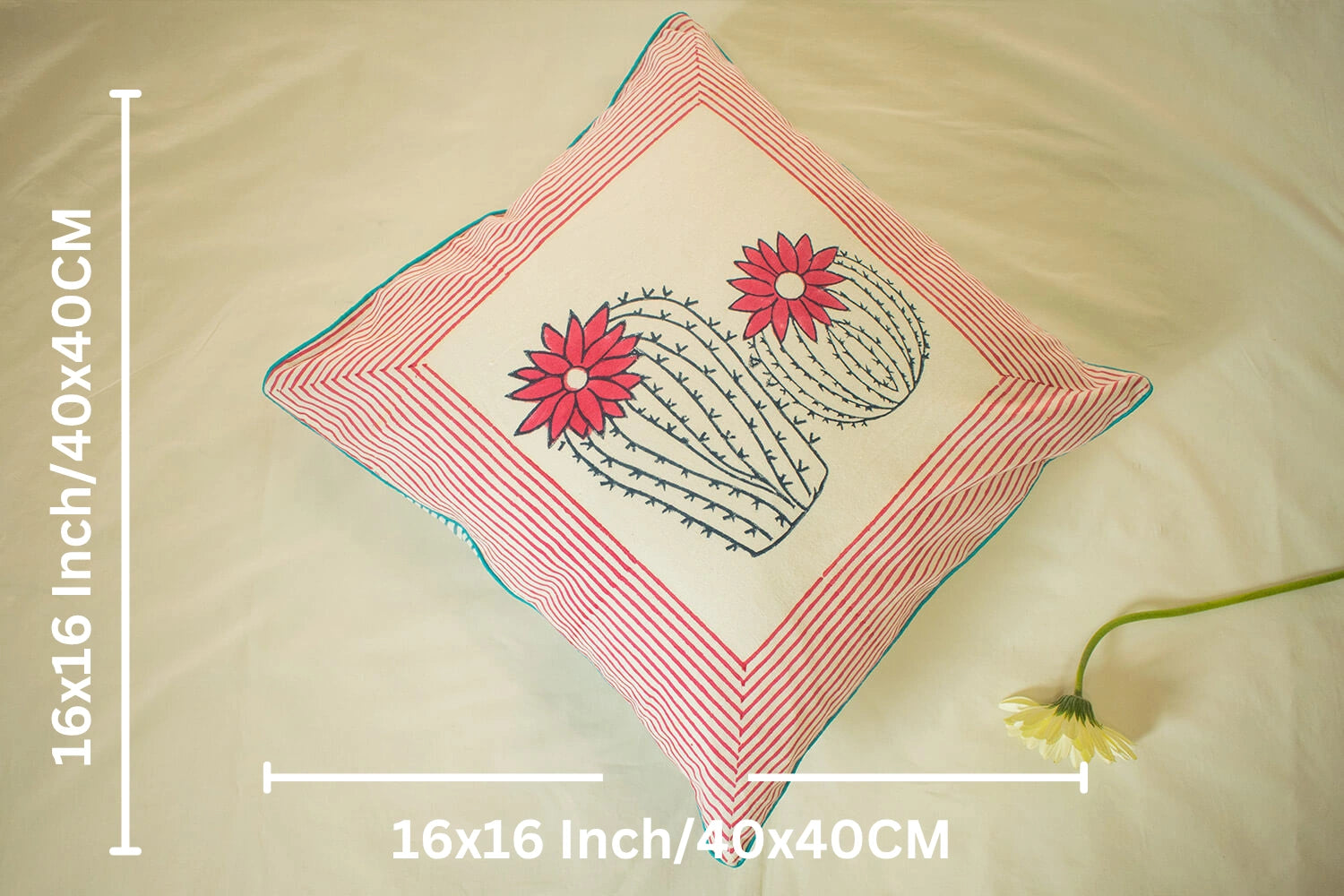 Printed Cotton Cushion Cover 