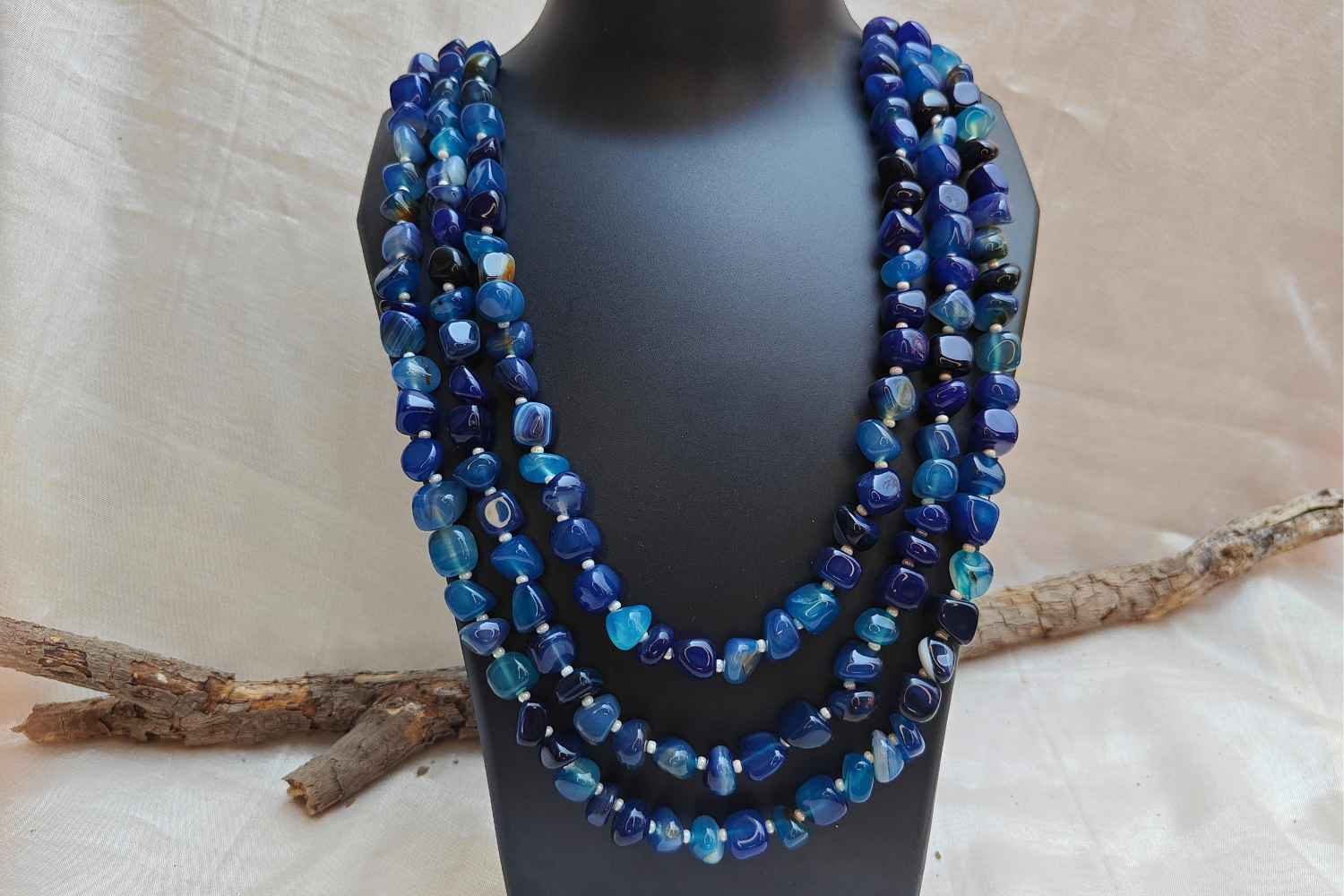 Dark Blue Bead Necklace | Luxurious Lapis Lazuli Jewelry for Timeless Elegance