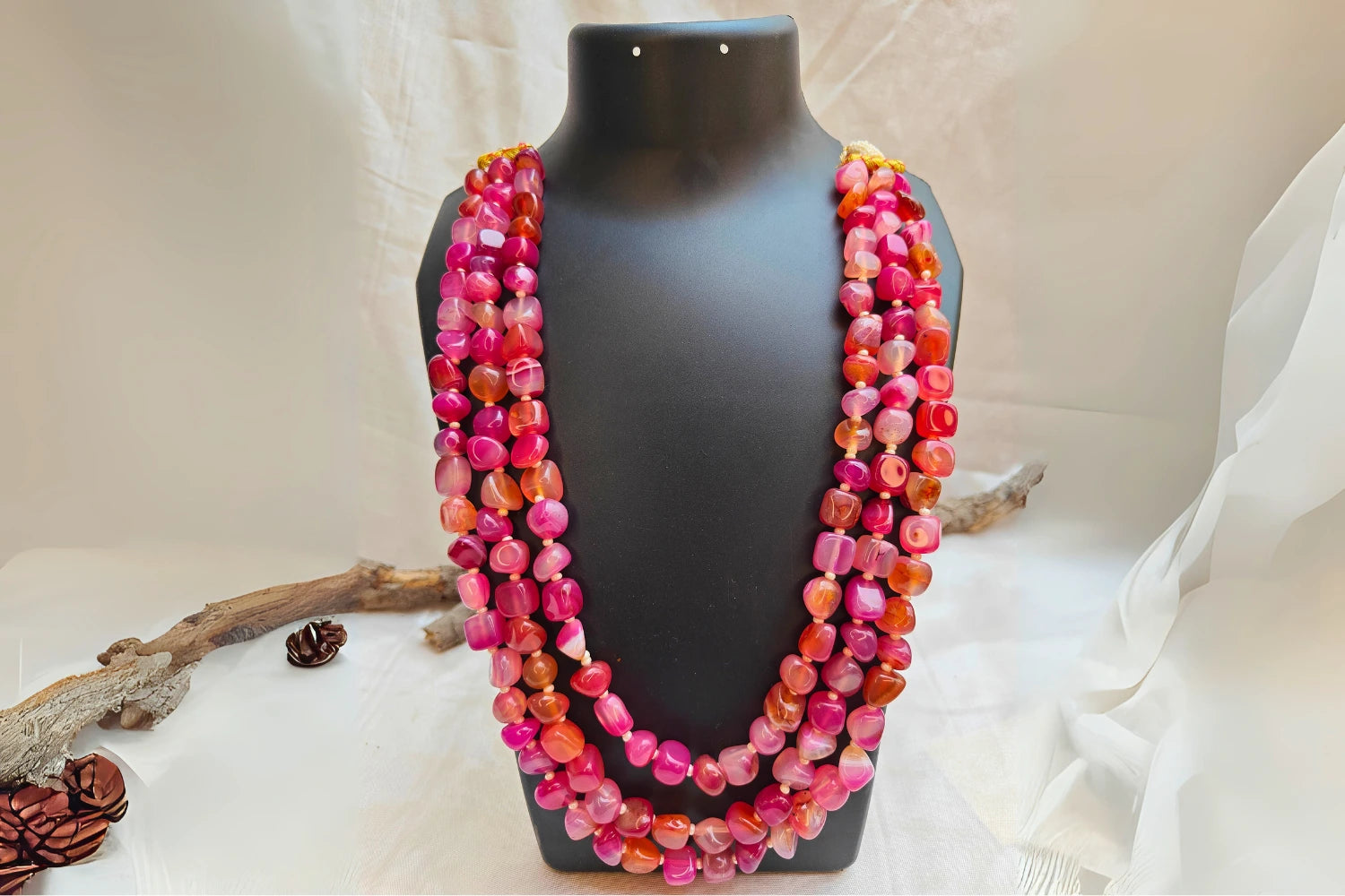 Rhodonite Passion Bead Necklace | Earthan