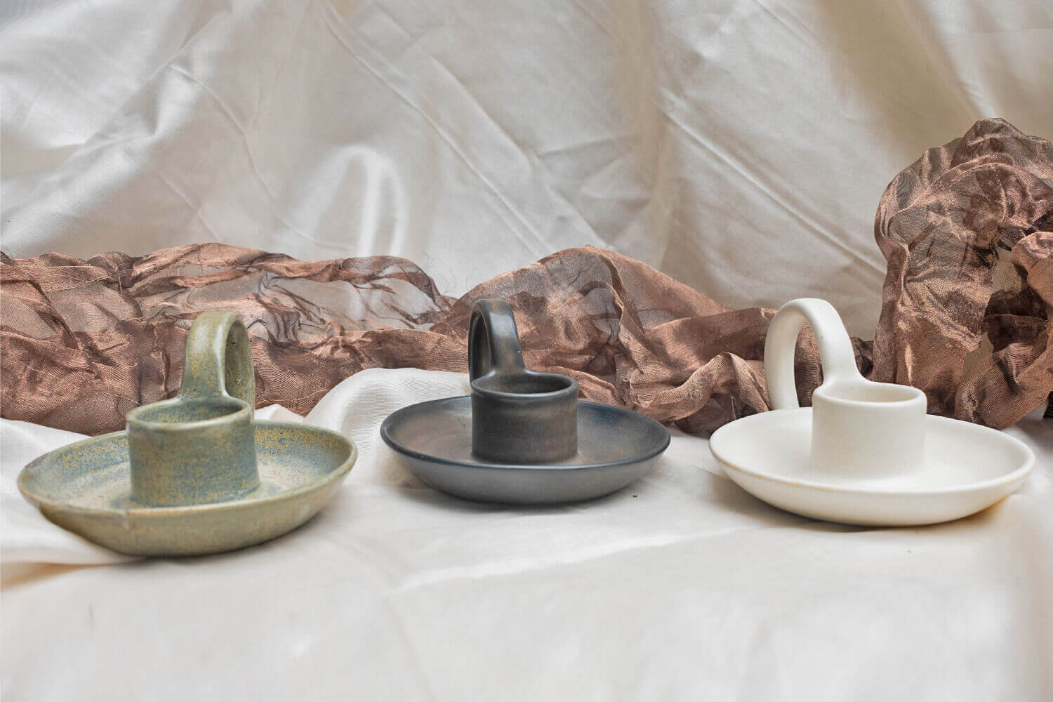 Rustic Radiance Pottery Candle Holder | Earthan