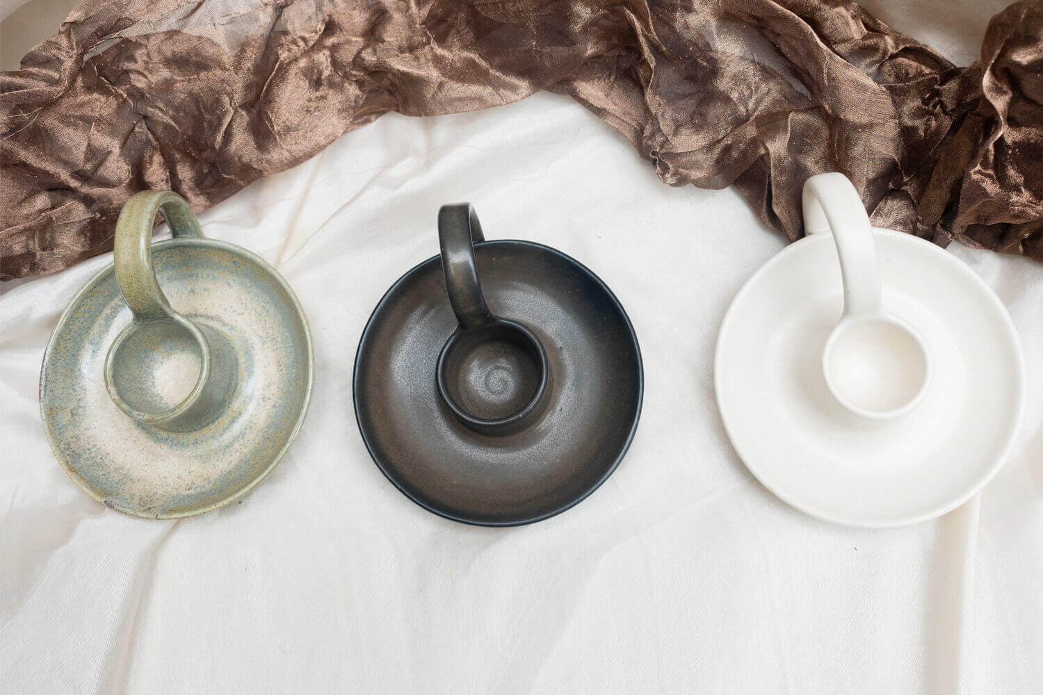 Rustic Radiance Pottery Candle Holder | Earthan