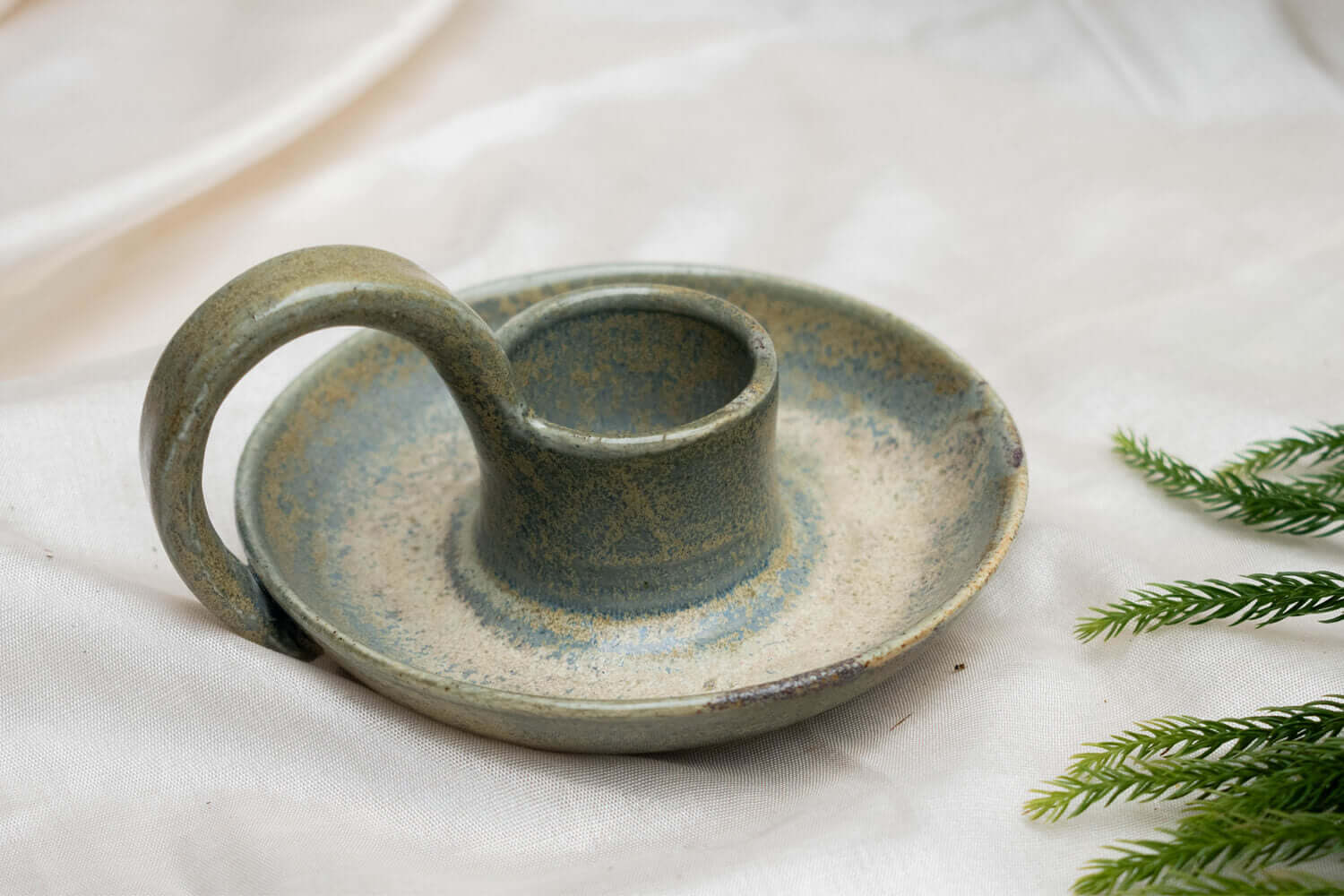 Rustic Radiance Pottery Candle Holder | Earthan