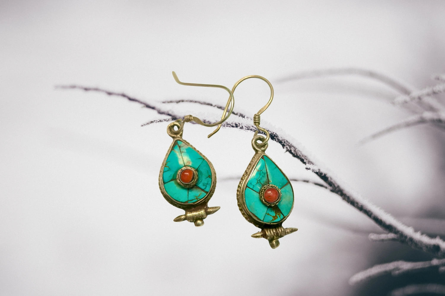 Turquoise Dangling Earrings | Earthan