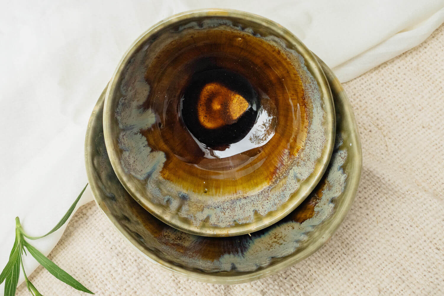 Handmade Ceramic Nested Serving Bowl Set | Earthan