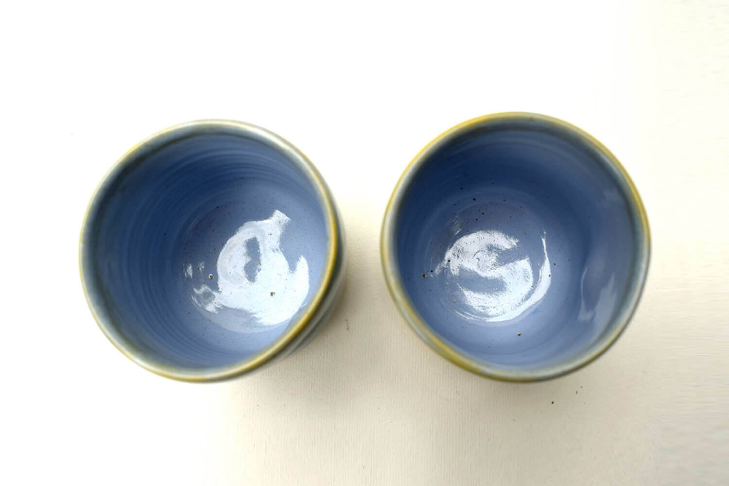 Retro Blue Ceramic Tea Cup – Set of 2 | Earthan