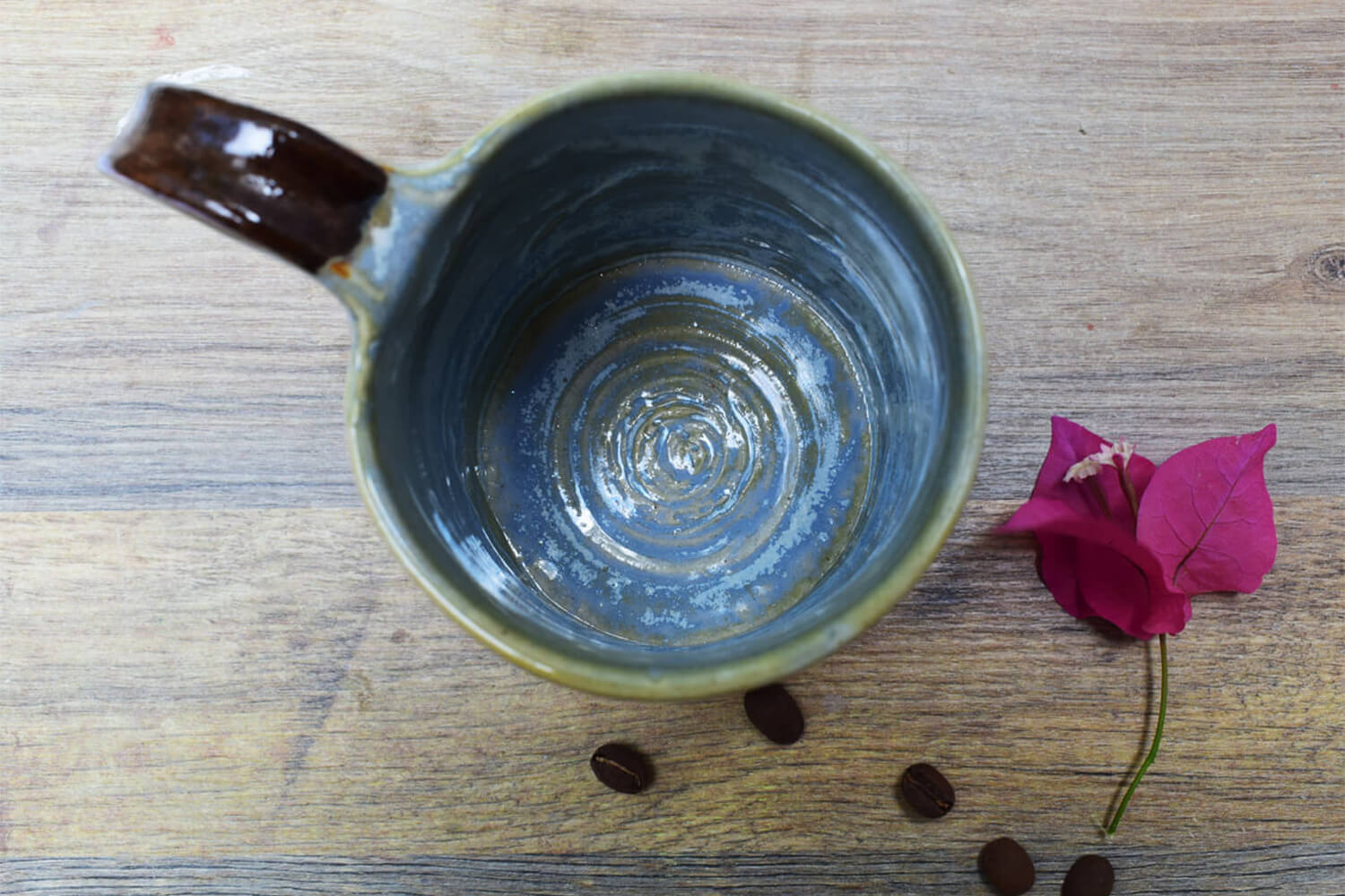 Ceramic Blue Coffee Mug Dreamy Set Of 2 Earthan