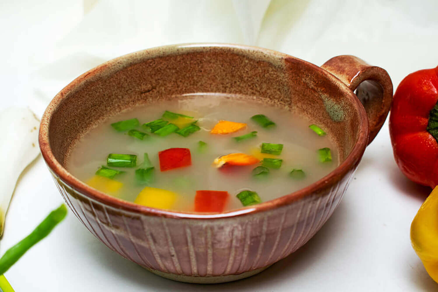 Hand Carved Red Soup Bowl | Earthan