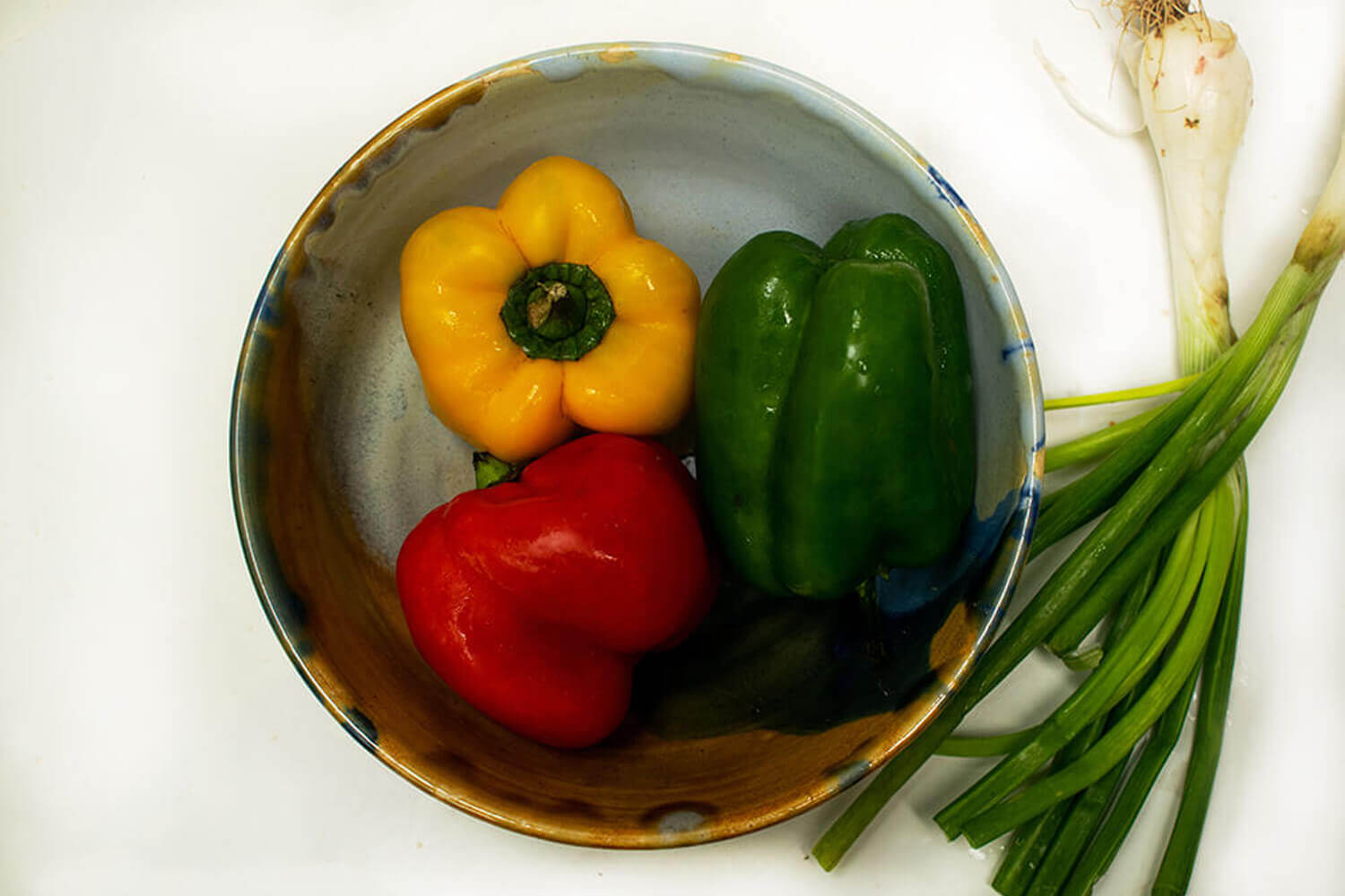 Blue Yellow Salad Bowl | Earthan 